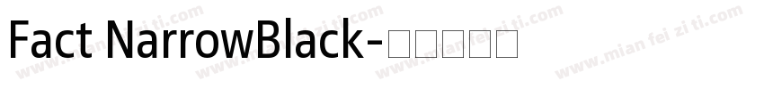 Fact NarrowBlack字体转换